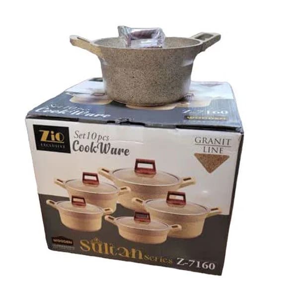 سرویس قابلمه زیو طرح سلطان مدل Z-7160 — تصویر ۳