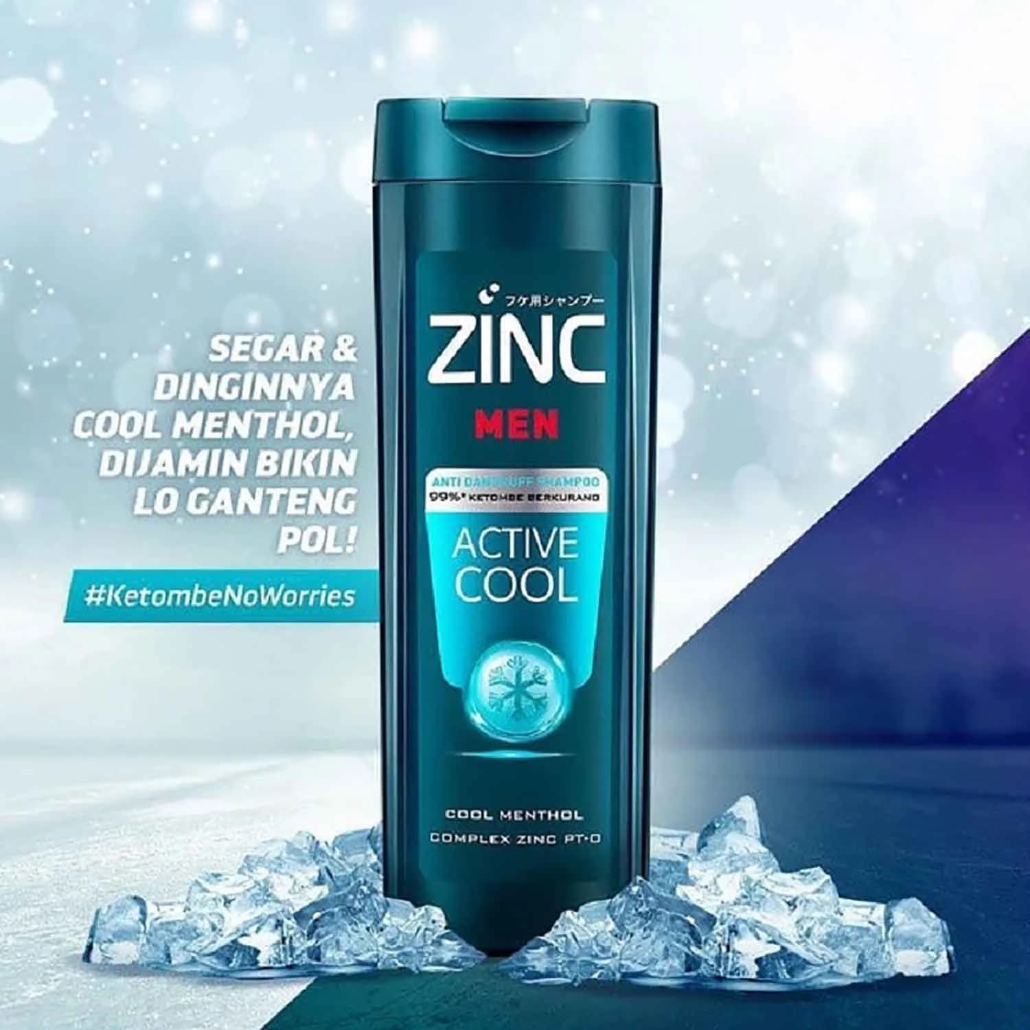 شامپو ضد ریزش مو مردانه ACTIVE COOL زینک حجم 340 میلی لیتر — تصویر ۲