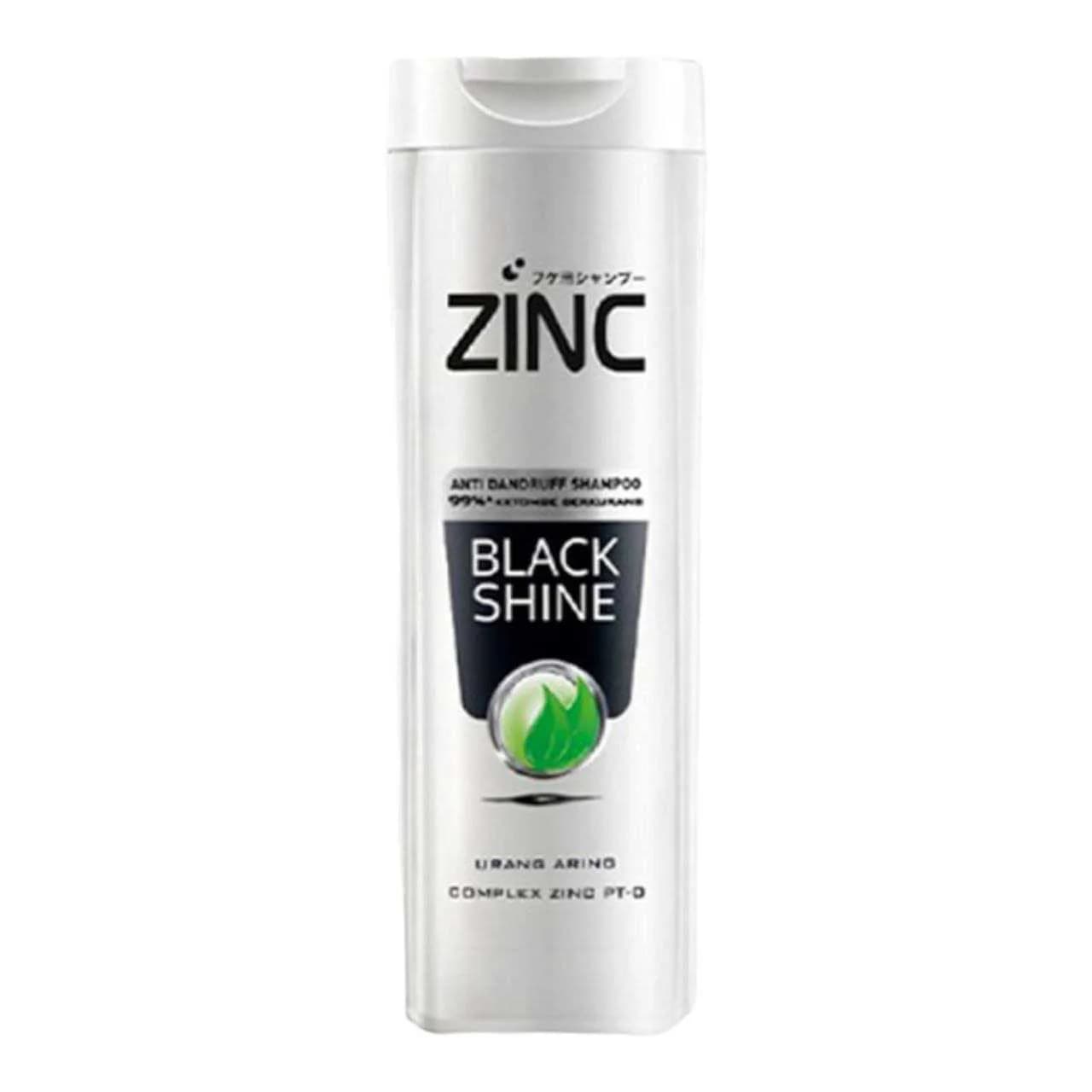شامپو سر زینک Zinc Black Shine براق کننده و درخشان کننده مو حجم 340 میلی لیتر