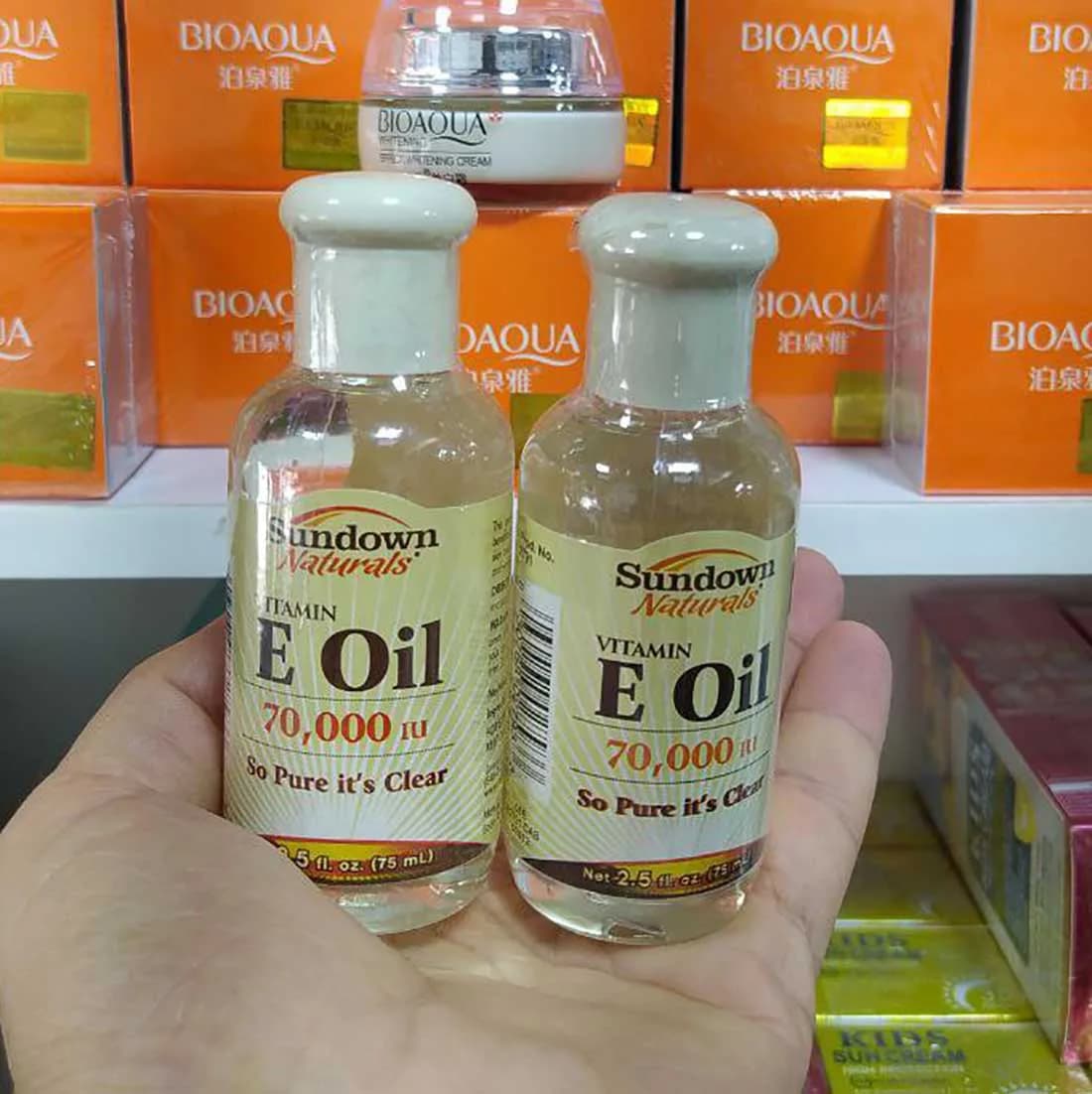 روغن ویتامین E سانداون نچرالز E OIL حجم 75 میلی لیتر — تصویر ۴