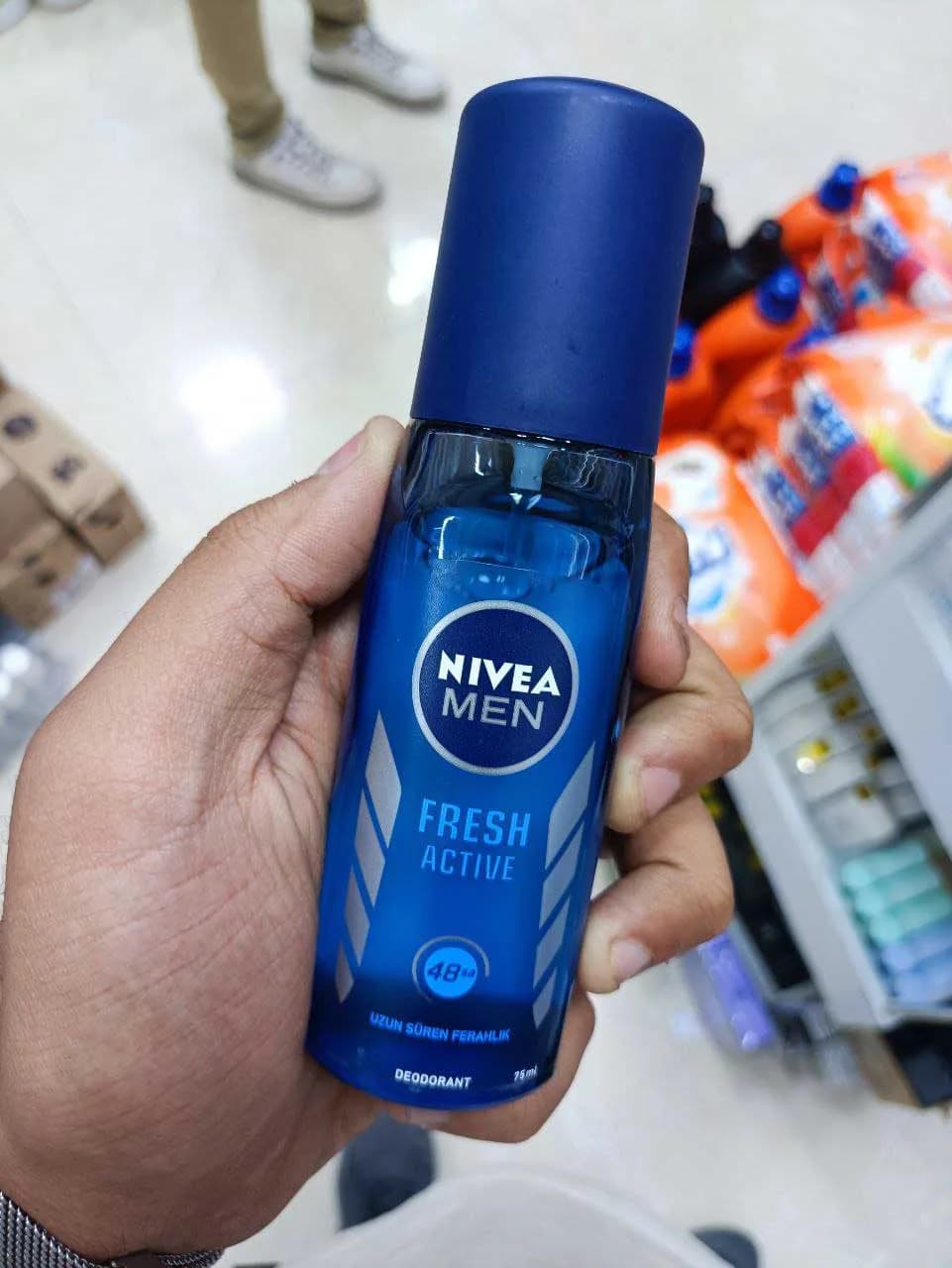اسپری دئودورانت مردانه نیوآ مدل Fresh Active حجم 75 میلی لیتر — تصویر ۲