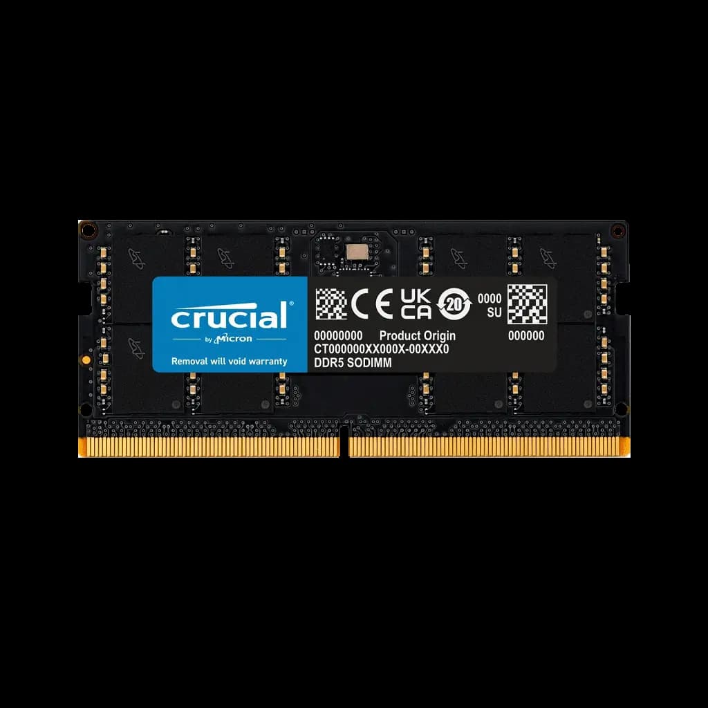 رم لپ‌تاپ DDR5 تک کاناله 4800 مگاهرتز کروشیال مدل CT8 ظرفیت 8 گیگابایت