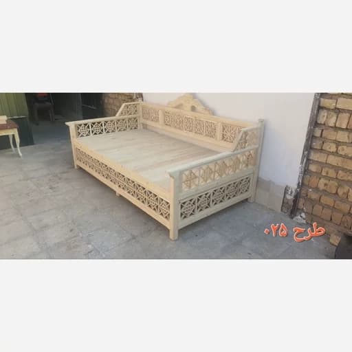 تخت سنتی تمام شبکه مدل 025. خام.هزینه ارسال بصورت پس کرایه مبلمان فرنا مدل 1143900