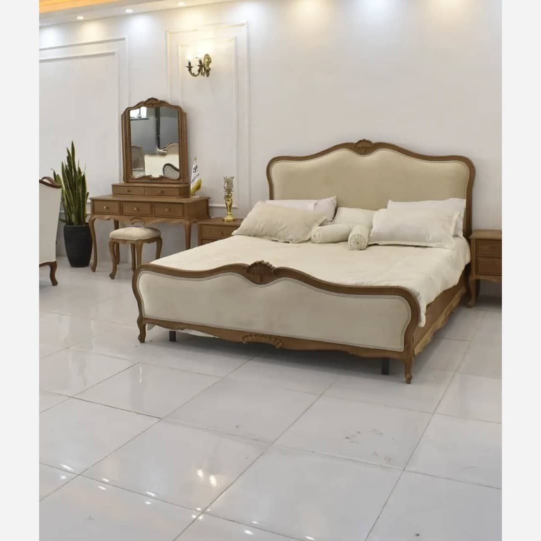 سرویس خواب دو نفره مدل کلاسیک فرانسوی پسکرایه مبلمان فرنا مدل 1143887 — تصویر ۲