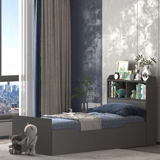 تخت‌خواب ملامینه یک نفره مدل FH985 سایز 80 * 180 سانتی‌متر مبلمان فرنا مدل 1143883