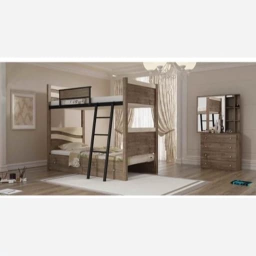 تخت خواب 2 طبقه مدل آریا مبلمان فرنا مدل 1143833