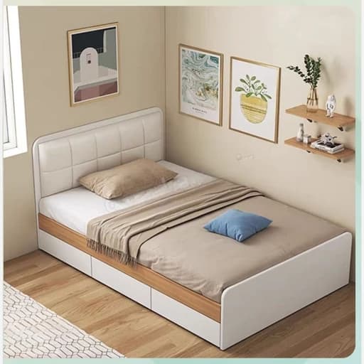 تخت خواب تک نفره لمسه مبلمان فرنا مدل 1143803