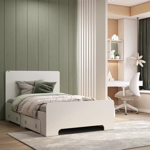 تخت خواب یک نفره مدل FH793 سایز 120×200 سانتی متر مبلمان فرنا مدل 1143787