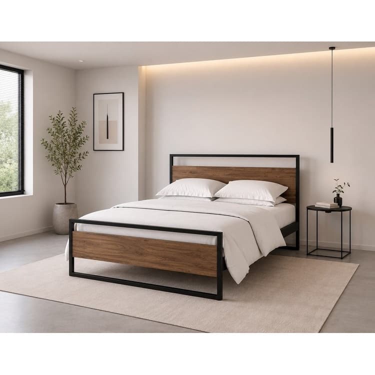 تخت خواب فلزی صنعتی تمام فلزی مستحکم B102 مبلمان فرنا مدل 1143761