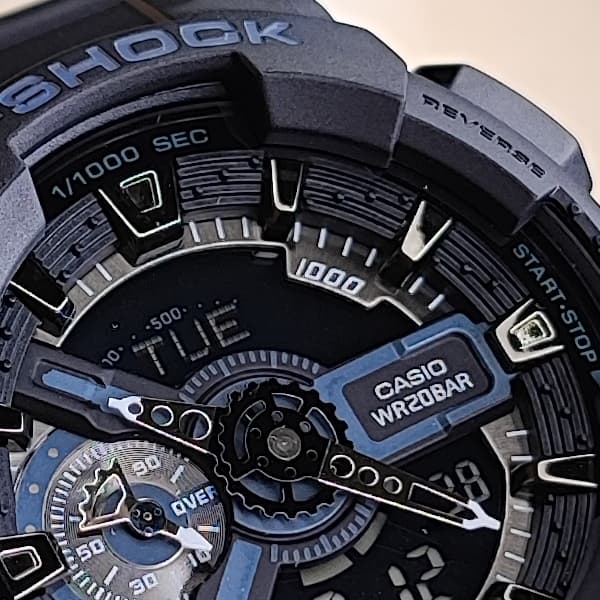 ساعت مچی کاسیو جی شاک دو زمانه مشکی G-Shock (دو موتوره) — تصویر ۴