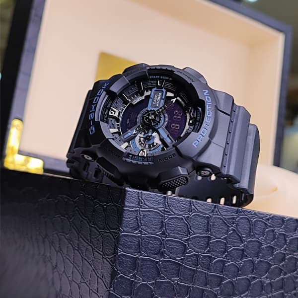 ساعت مچی کاسیو جی شاک دو زمانه مشکی G-Shock (دو موتوره) — تصویر ۵