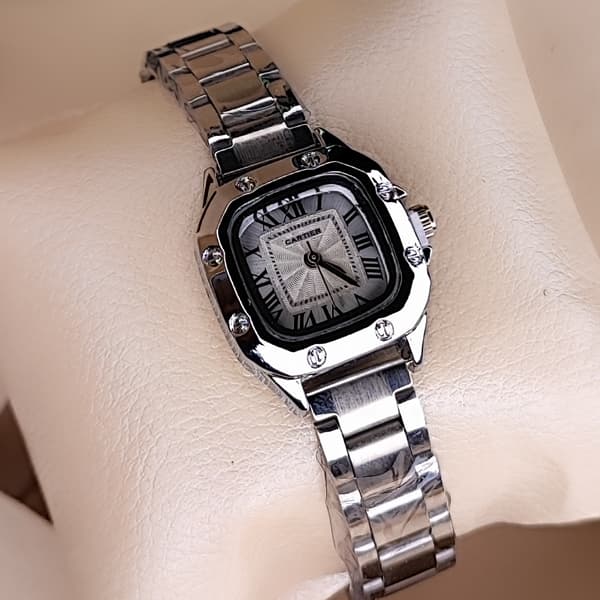ساعت مچی زنانه کارتیر Cartier Panthère بند استیل نقره‌ای — تصویر ۵