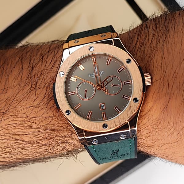 ساعت مچی مردانه هابلوت Hublot طوسی (تک موتوره) — تصویر ۷