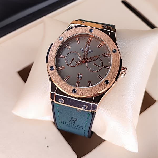 ساعت مچی مردانه هابلوت Hublot طوسی (تک موتوره) — تصویر ۴