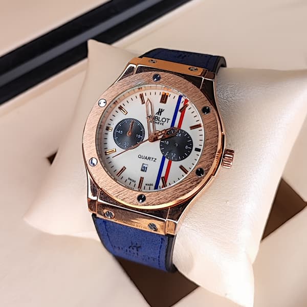 ساعت مچی مردانه هابلوت Hublot پرچم فرانسه آبی (تک موتوره) — تصویر ۴