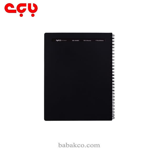 دفتر متالیک پاپکو 100برگ NB-648-BC — تصویر ۳