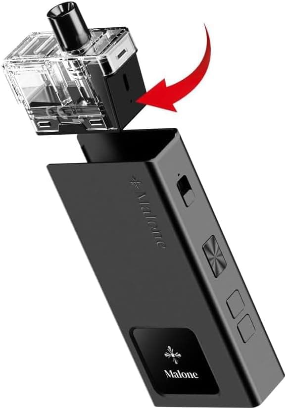 کیت اولیه VAPTIO MALONE Pod Mod Electronic Cigarette Vape Kit 2000mAh 35W با مقاومت 0.6 اهمی 5.0ml Pad Vape Kit No E-Liquid No Nicotine (مشکی) — تصویر ۵