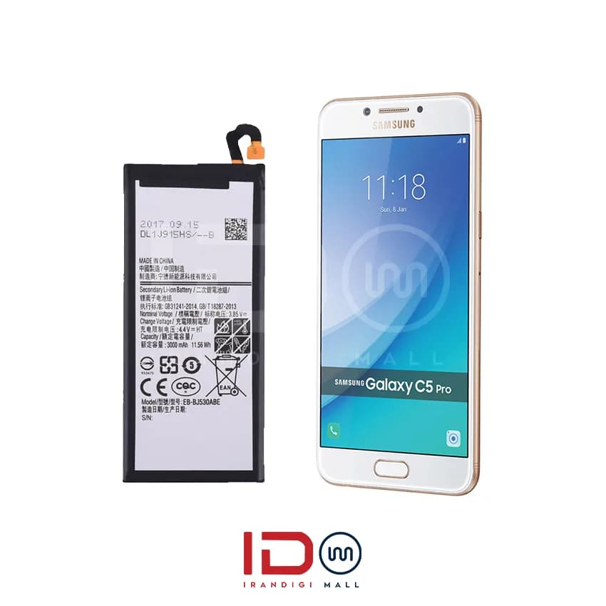 باتری اورجینال گوشی موبایل سامسونگ گلکسی C5 PRO مدل EB-BJ530ABE.