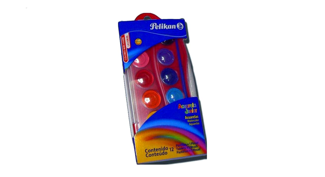 آبرنگ 12 رنگ پلیکان آلمان مدل Aquarela Junior