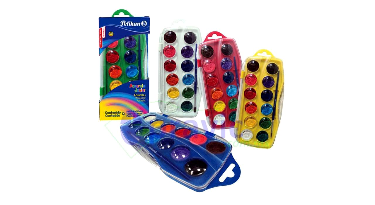 آبرنگ 12 رنگ پلیکان آلمان مدل Aquarela Junior — تصویر ۲