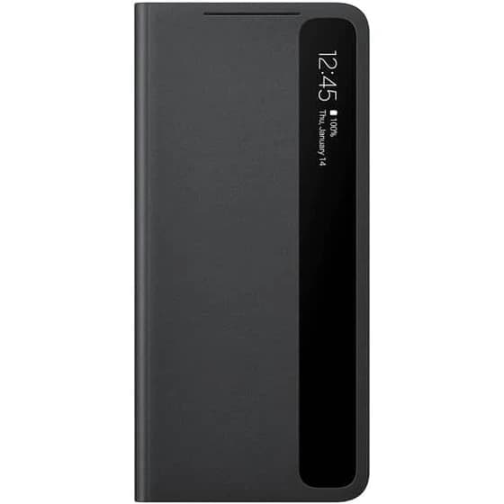 کیف کلاسوری هوشمند سنسوردار سامسونگ Clear View Cover مناسب Galaxy S21 Ultra