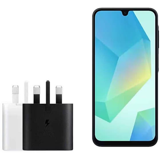 شارژر سامسونگ ۲۵ وات (25W) با تکنولوژی Super Fast Charging، برای شارژ فوق سریع گوشی‌های سامسونگ ساخت ویتنام