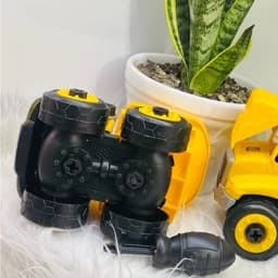 اسباب بازی ماشین ست راهسازی 4 تایی لودر میکسر جرثقیل کامیون — تصویر ۳