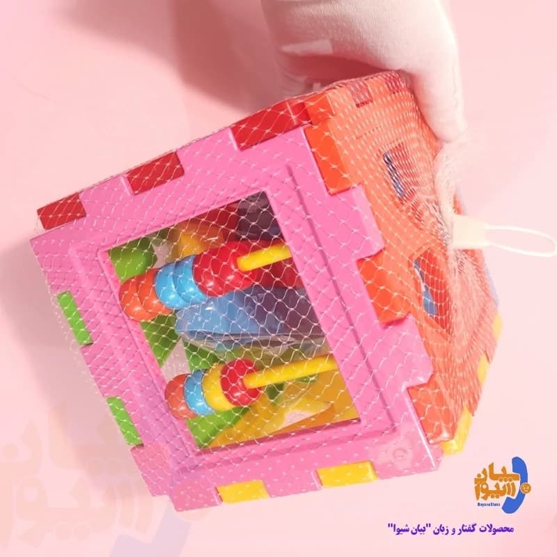بازی آموزشی مکعب هوش اشکال مهره دار پاپارو مناسب بالای 3 سال