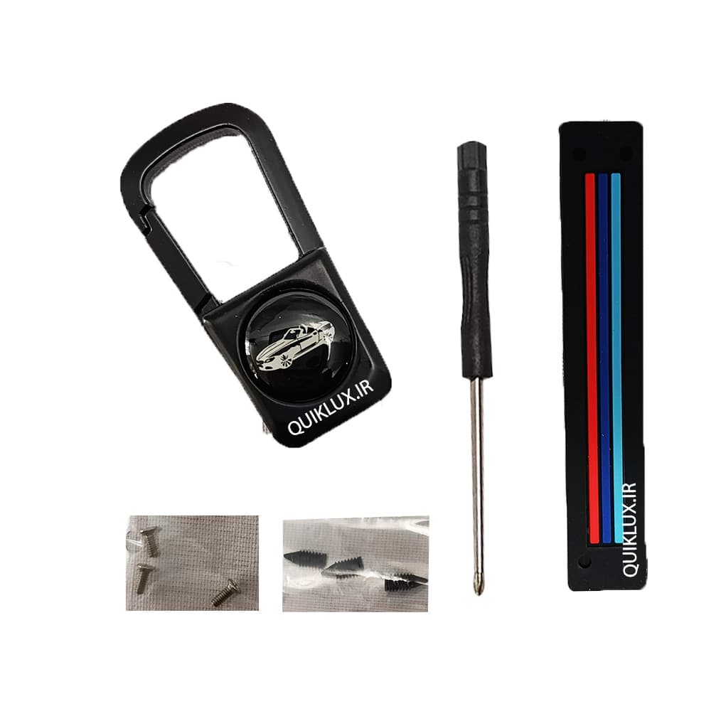 کاور سوییچ فلزی تارا + دنا پلاس طرح M-Performance رنگ سفید مشکی — تصویر ۴