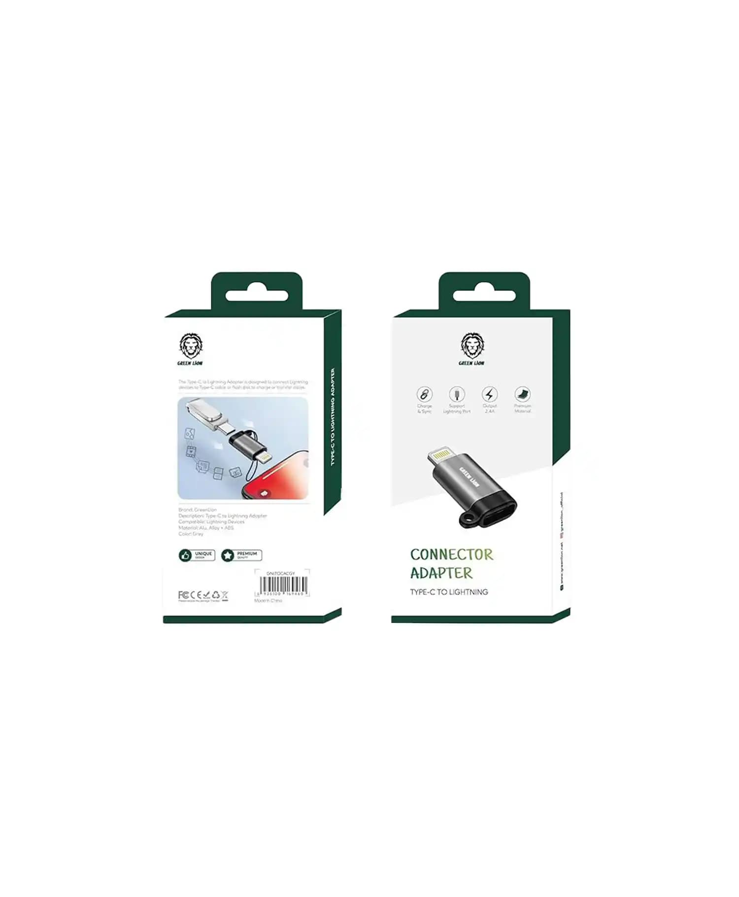 تبدیل Type-C به Lightning گرین لاین مدل GNLTOCACGY — تصویر ۲