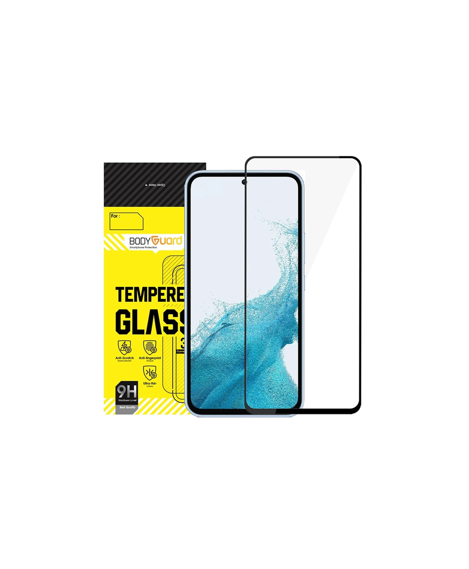 گلس فول مشکی Samsung A55