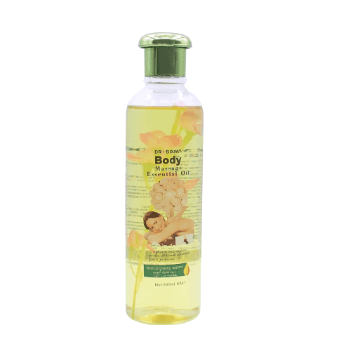 روغن ماساژ بدن برند DR BOJAY حاوی عصاره نارگیل حجم 300 میلی لیتر