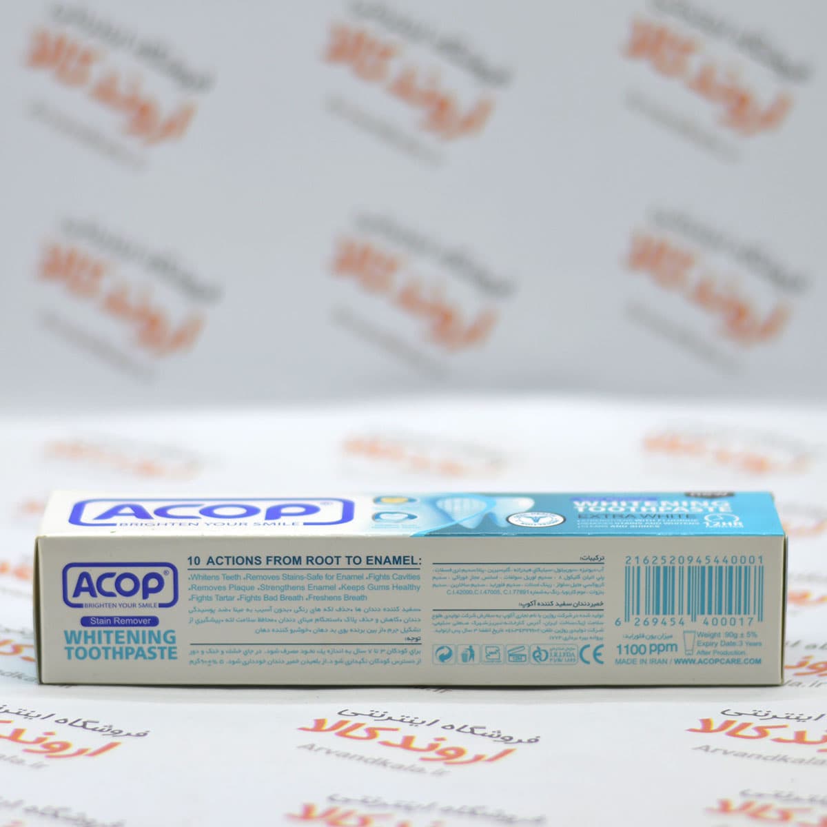 خمیر دندان آکوپ Acop مدل Whitening — تصویر ۲
