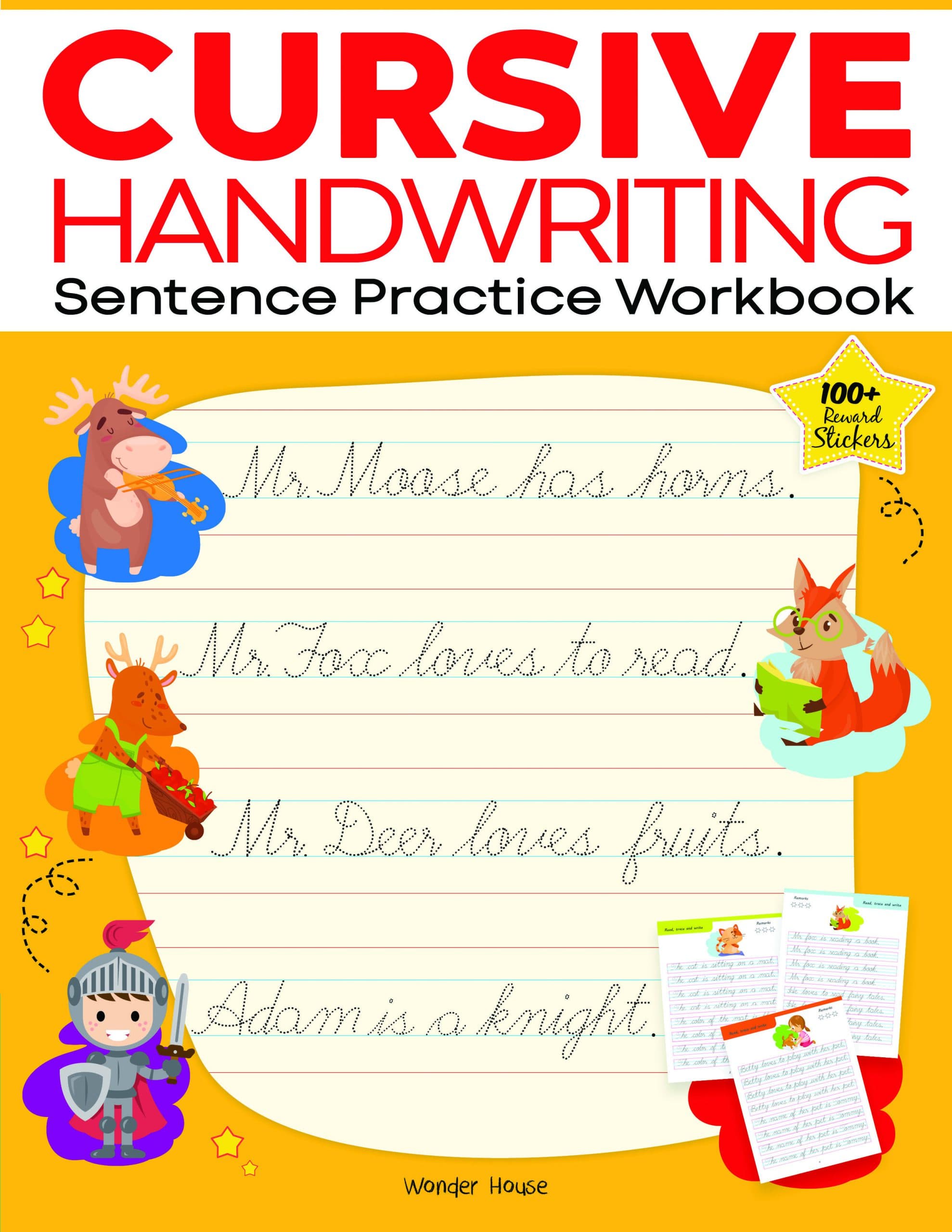 Cursive Handwriting – Sentence: Practice Workbook