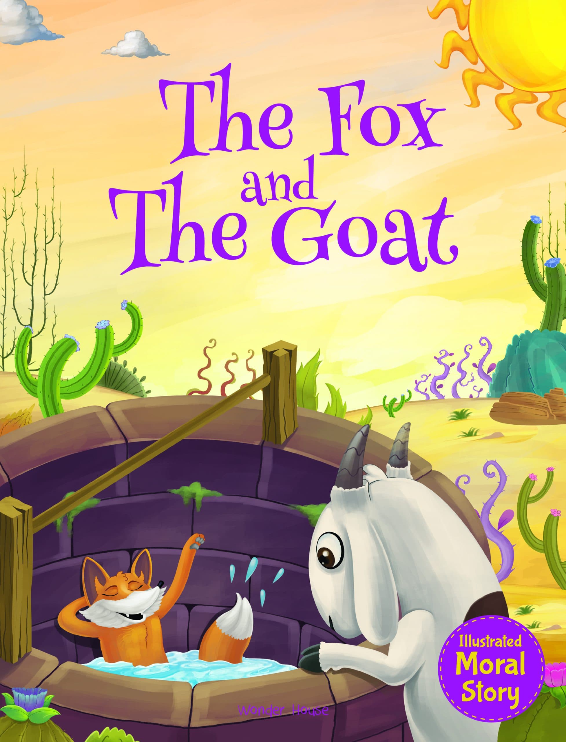 The Fox and The Goat Illustrated Moral Story