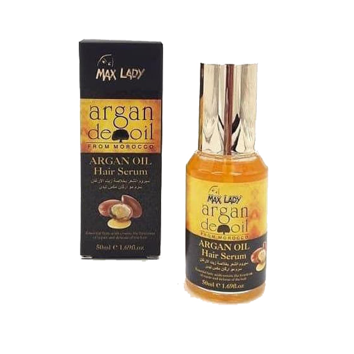 سرم مو آرگان مکس لیدی Max Lady Argan oil حجم ۵۰ میلی لیتر