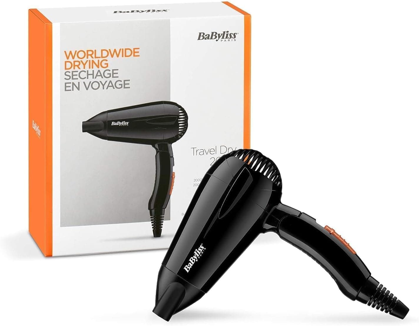 سشوار مسافرتی بابیلیس 2000W مدل BaByliss 5344SDE — تصویر ۲
