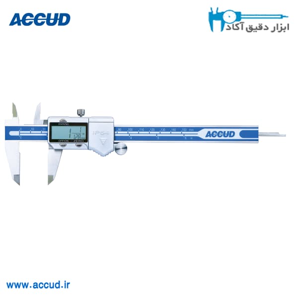 کولیس دیجیتال یونیت فلزی کسری، اعشاری 20 سانتی متر Accud (اکود با گارانتی شرکتی) مدل 113-008-11