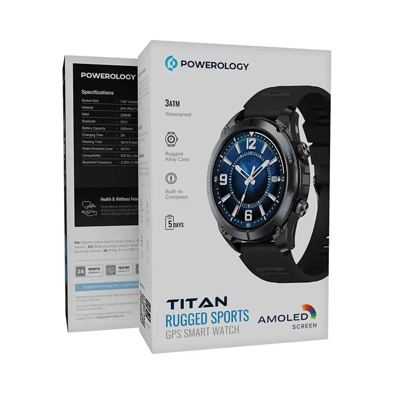 ساعت هوشمند پاورولوژی مدل POWEROLOGY PSWAGBTBK — تصویر ۷