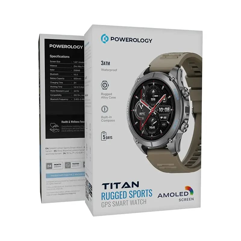 ساعت هوشمند پاورولوژی مدل POWEROLOGY PSWAGBTBK — تصویر ۸