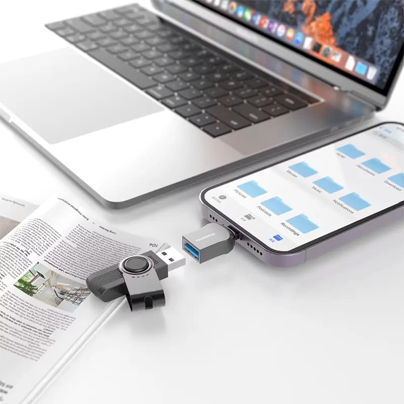 تبدیل OTG پرودو مدل PORODO PD-LFST014-PK — تصویر ۲