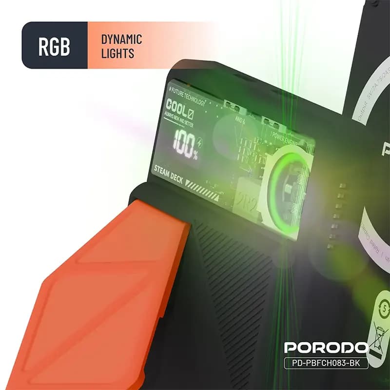 پاوربانک پرودو مدل PORODO PD-PBFCH083-BK — تصویر ۲