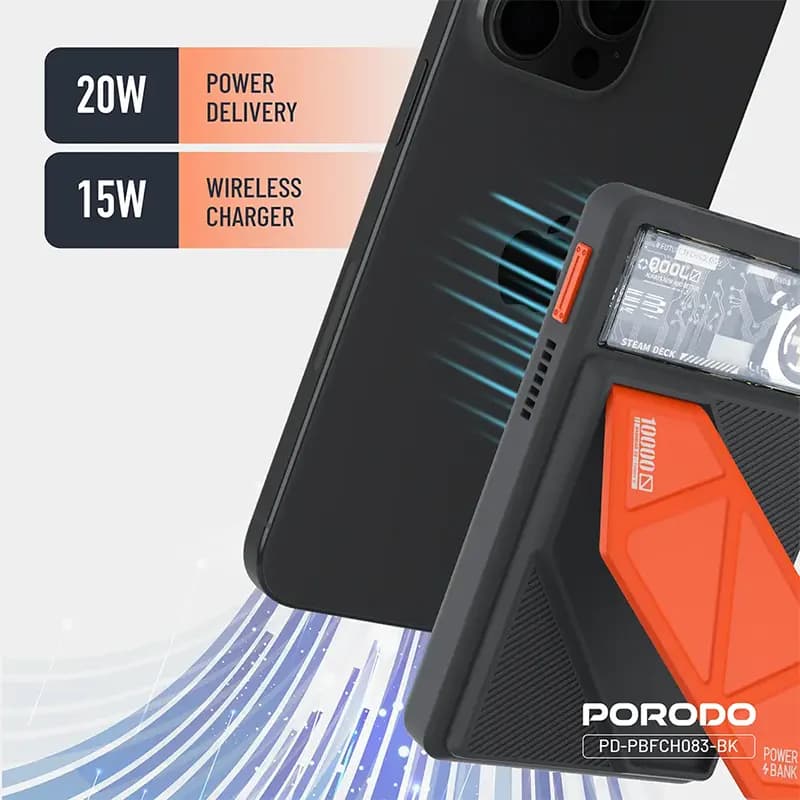 پاوربانک پرودو مدل PORODO PD-PBFCH083-BK — تصویر ۴