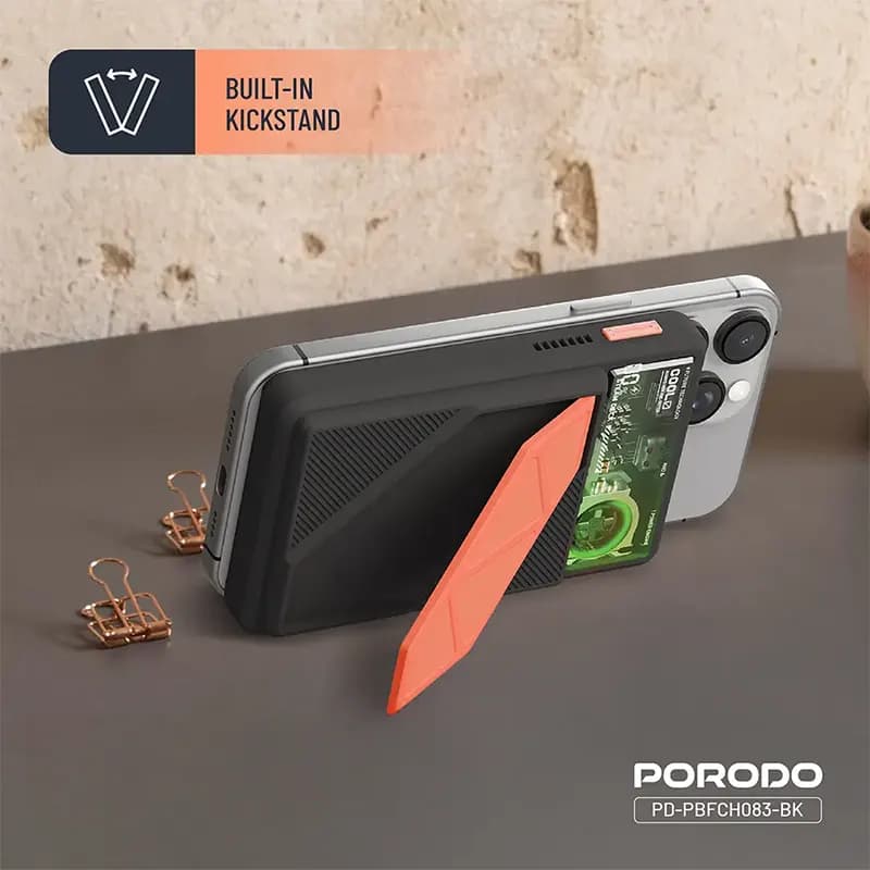 پاوربانک پرودو مدل PORODO PD-PBFCH083-BK — تصویر ۳