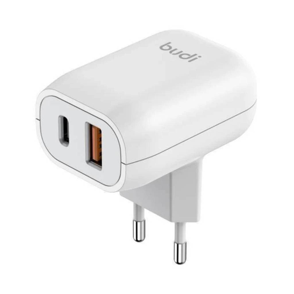 شارژر دیواری 20W بودی PD و QC3.0 و فست با 2 پورت مدل AC339VEW با گارانتی 18 ماهه (6 ماه تعویض) — تصویر ۲