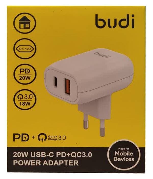 شارژر دیواری 20W بودی PD و QC3.0 و فست با 2 پورت مدل AC339VEW با گارانتی 18 ماهه (6 ماه تعویض) — تصویر ۴