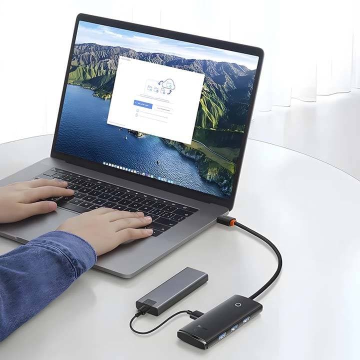 هاب 4 پورت USB باسئوس مدل Baseus Lite Series WKQX030001 با گارانتی 24 ماهه شرکتی — تصویر ۷