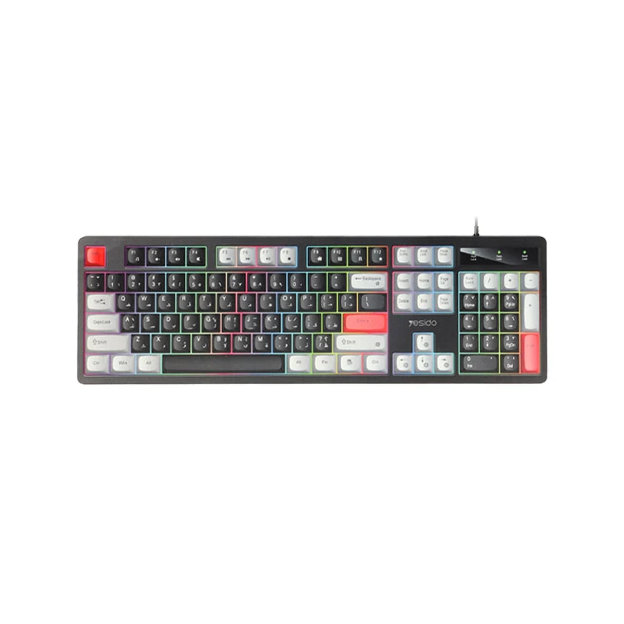 کیبورد با سیم Yesido مدل KB44