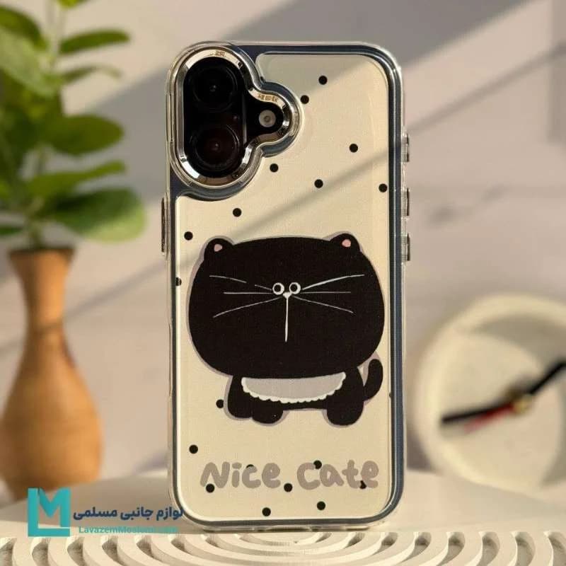 قاب آیفون Nice Black Cat |طرح گربه مشکی کد C1875| لوازم جانبی مسلمی