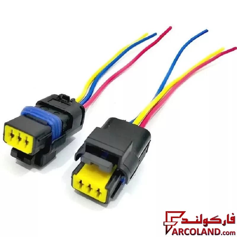 سوکت سه فیش سوزنی چراغ جلو رالیا Ralia مناسب پژو 206